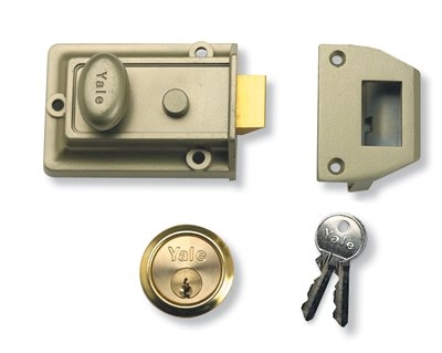 Yale P77 Traditional Nightlatch 60mm Backset Nickel Brass Finish Visi Yalp77enbpb Yale P77 Traditional Nightlatch 60mm Backset Nickel Brass Finish Visi Yalp77enbpb